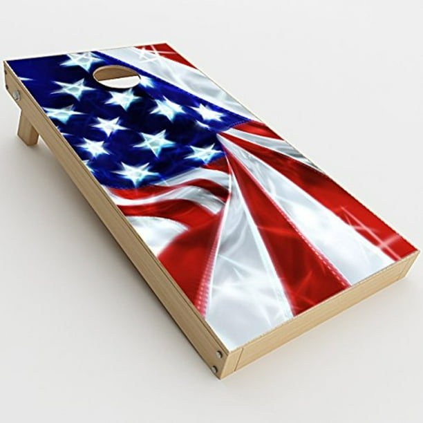 American Flag Eagle Liberty Cornhole Wrap Bag Toss Skin Decal Sticker Wraps